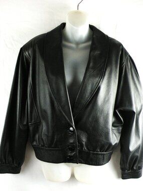 Vintage VERA PELLE • Italian Leather Moto Jacket 42